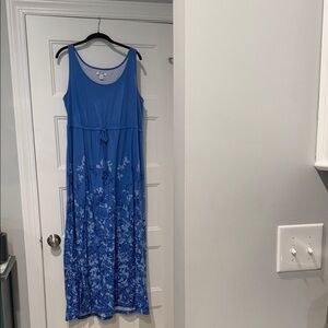 Old Navy Blue Floral Maxi Dress